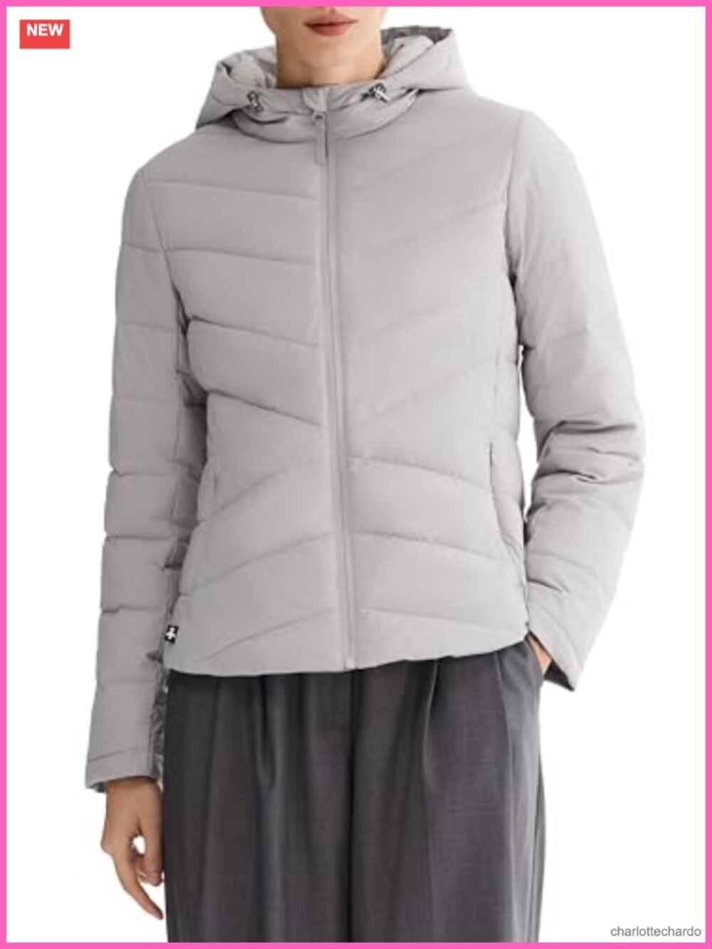 Orolay Women's Lightweight Hooded Quilted Puffer Jacket Slim Fit